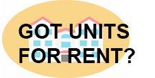 Got units for rent? 