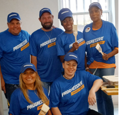 EDEN volunteers from Progressive